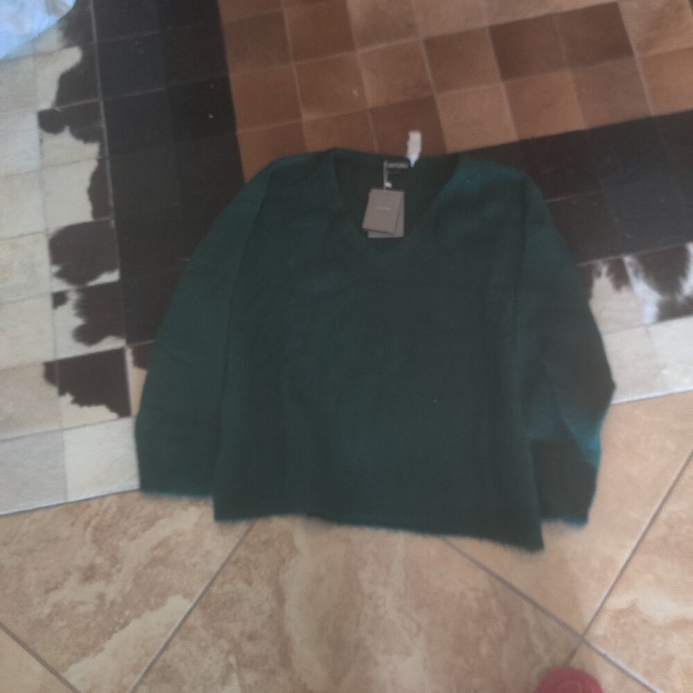 Tom Ford mohair wool sweater size L New Oversized $2611 (roomy)